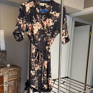 41 Hawthorn Navy Floral Long Sleeve Dress